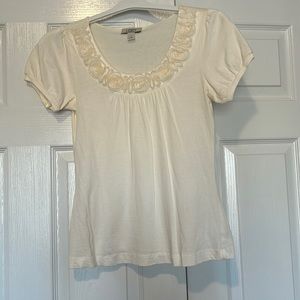LOFT Petite small cream top